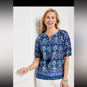 TALBOTS Summer Blouse Top,  Size Small/ Medium